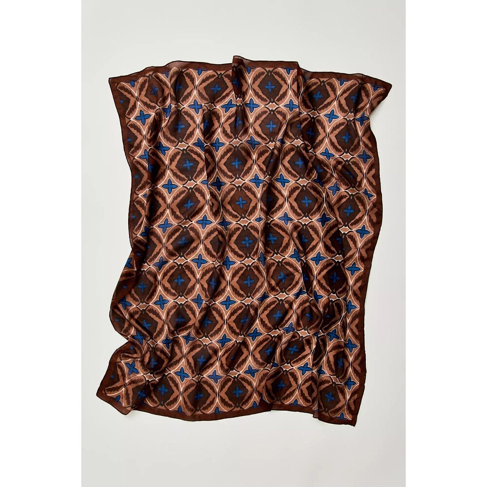 Free People So Silk Printed Bandana Scarf Tube Top Belt Paisley Wrap OS 291939
